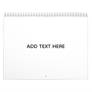 Calendario Crea tu propio blanco