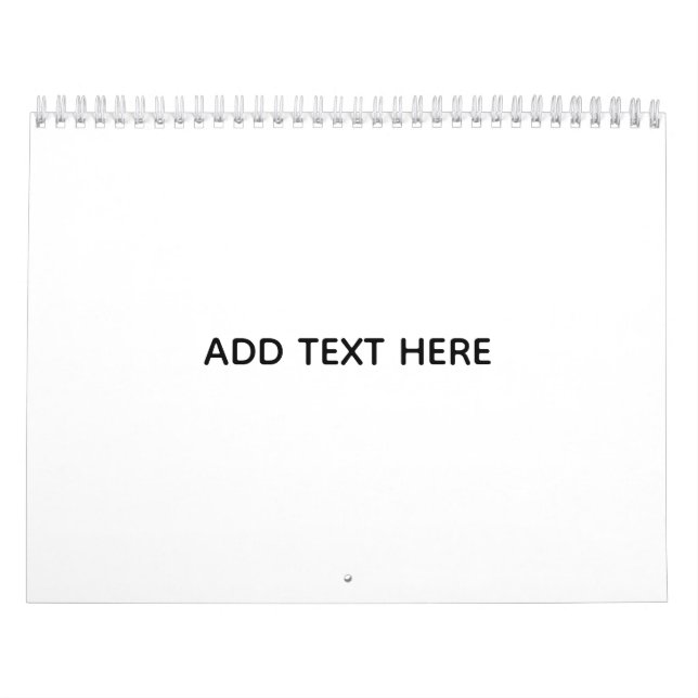 Calendario Crea tu propio blanco  (Tapa)
