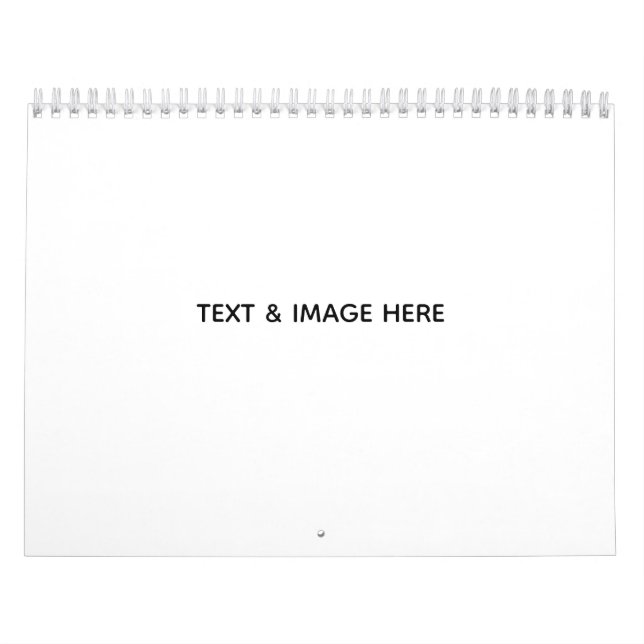 Calendario Crea tu propio blanco (Tapa)