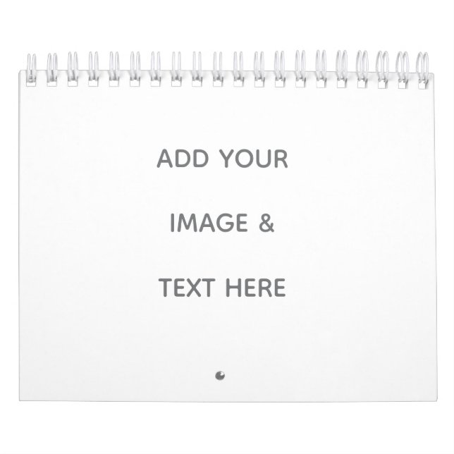 Calendario Crea tu propio blanco  (Tapa)