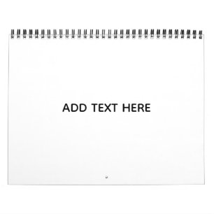 Calendario Crea tu propio blanco
