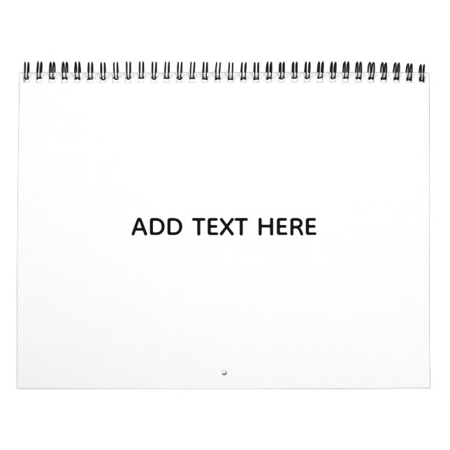 Calendario Crea tu propio blanco  (Tapa)