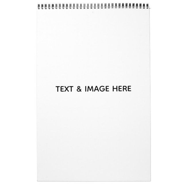 Calendario Crea tu propio blanco (Tapa)