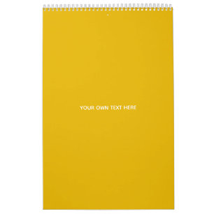 Calendario Crea tu propio diseño personalizado amarillo