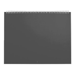 Calendario Crea tu propio diseño personalizado gris oscuro