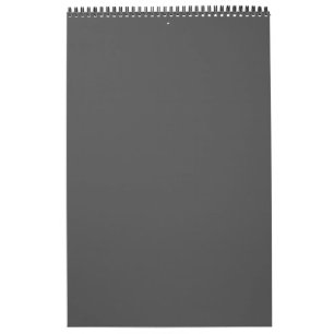 Calendario Crea tu propio diseño personalizado gris oscuro