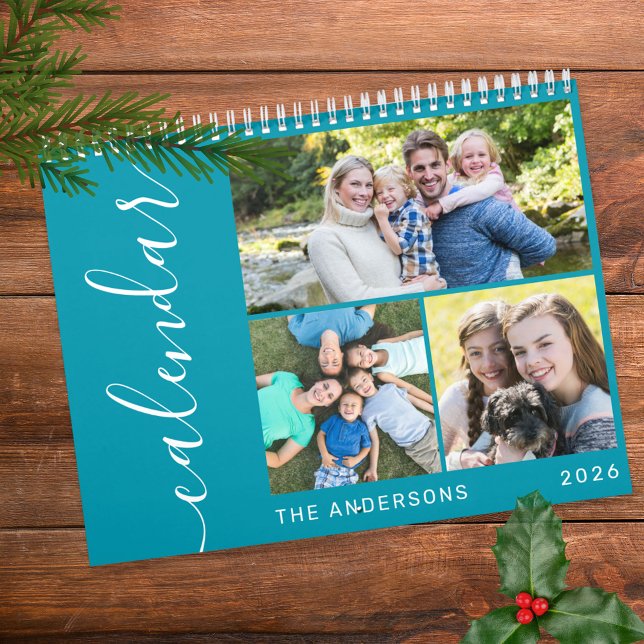 Calendario Crea tu propio guión mínimo de reunión de 3 fotos (Subido por el creador)