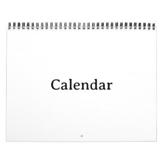 Calendario Crea tu propio negro mediano de dos páginas de 8.5