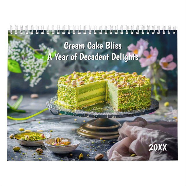 Calendario Cream Cake Bliss – A Year of Decadent Delights (Tapa)
