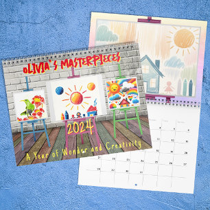 Calendario Crear la foto personalizada de arte de tus hijos e