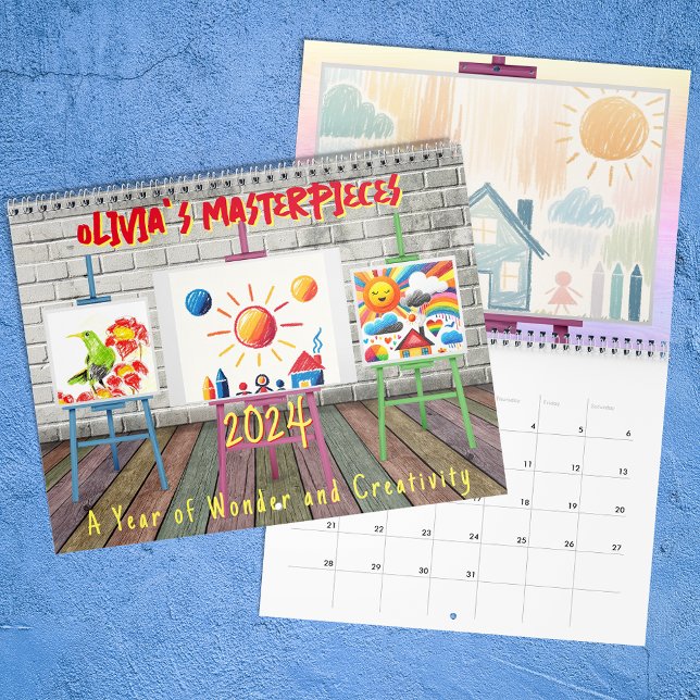 Calendario Crear la foto personalizada de arte de tus hijos e (Subido por el creador)