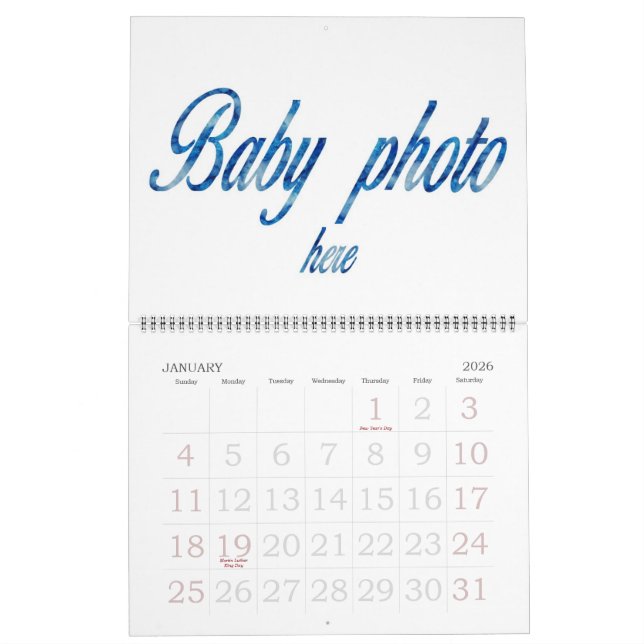 CALENDARIO CREAR SU PROPIA FOTO (Jan 2026)