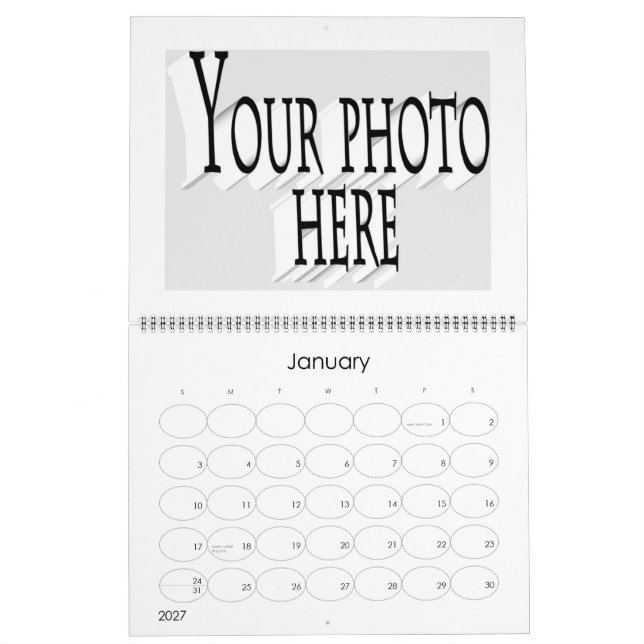 CALENDARIO CREAR SU PROPIA FOTO (Jan 2027)