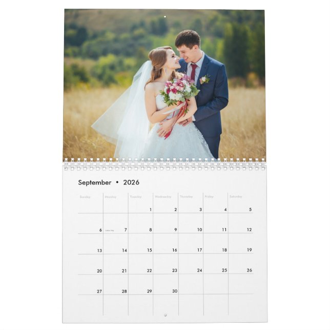 Calendario Crear su propia foto familiar de Personalizados (Sep 2026)