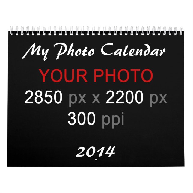 Calendario Crear su propio Personalizado (Tapa)