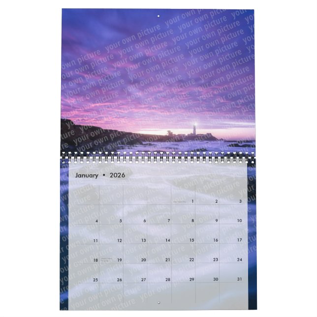 Calendario CREATE-TU PROPIO Personalizado DIY carga tu diseño (Jan 2026)