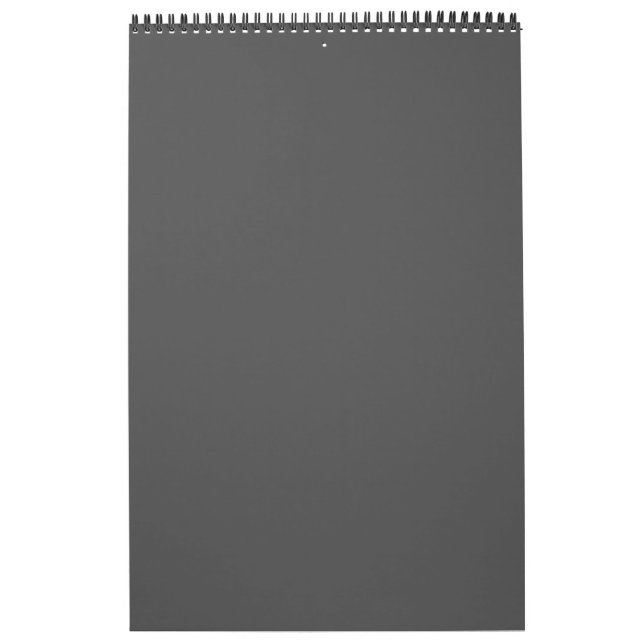 Calendario Create Your Own dark gray Custom Design (Tapa)