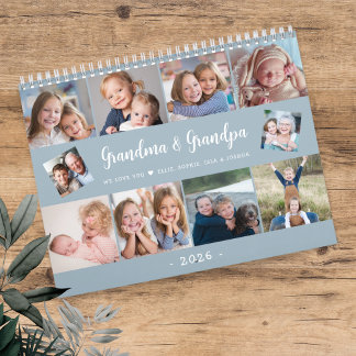 Calendario Create Your Own Photo Family Modern Script 2026