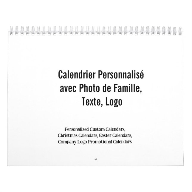 Calendario Créez Votre Propre Calendrier Personnalisé Famille (Tapa)