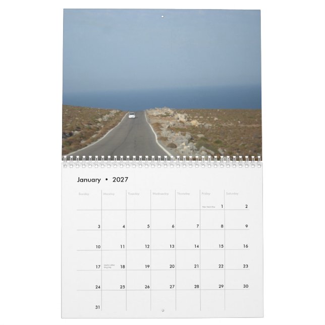 Calendario Creta (Jan 2027)