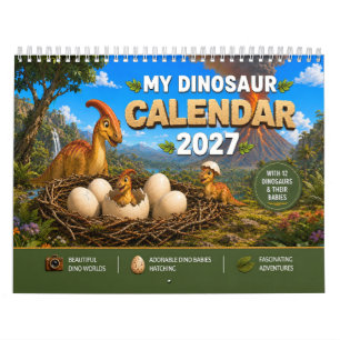 Calendario Crías de Dinosaurios Eclosionando – Mundo Prehistó