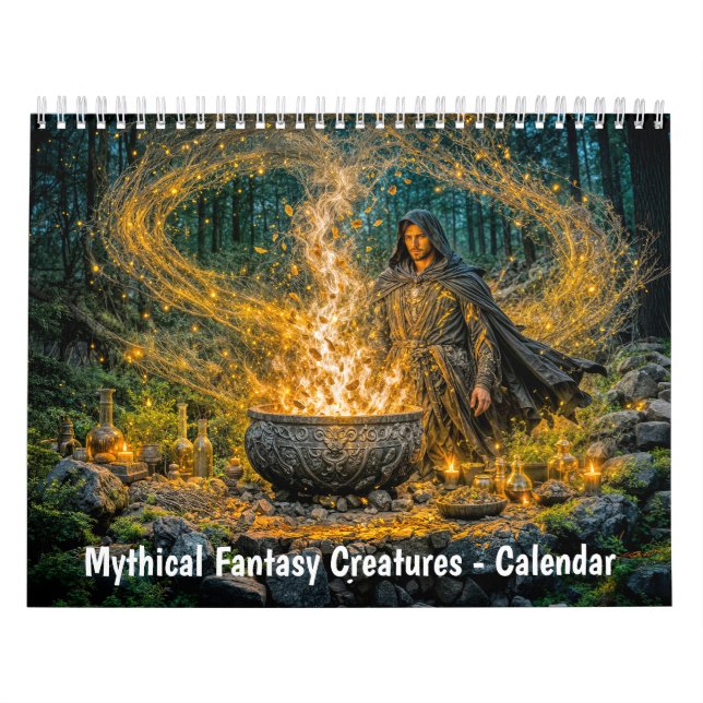 Calendario Criaturas Fantásticas Mitológicas (Tapa)