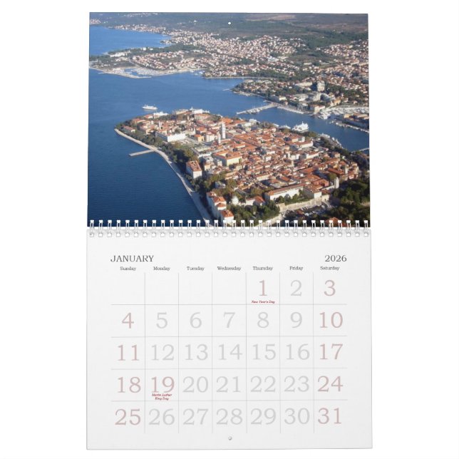 Calendario Croacia (Jan 2026)