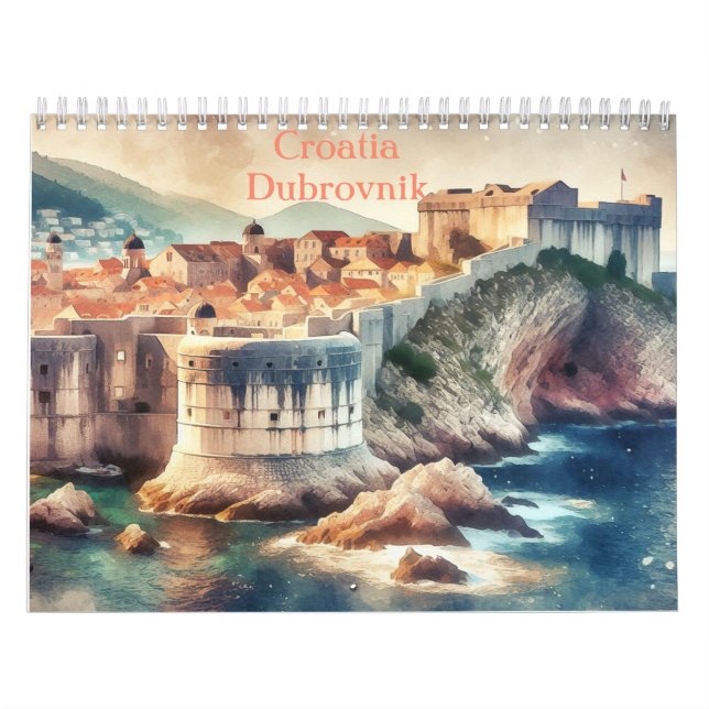 Calendario Croacia Dubrovnik, El viaje croata (Tapa)