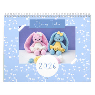 Calendario Crochet Bunny Calendar 2026 - Arte familiar hecho 