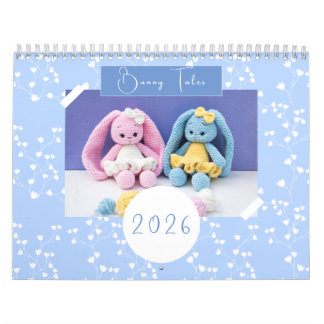 Calendario Crochet Bunny Calendar 2026 - Arte familiar hecho 