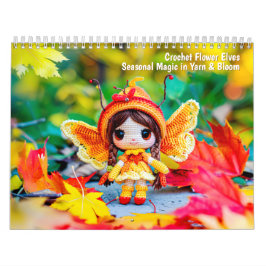 Calendario Crochet Flower Elves 2026 Calendar – Seasonal Magi