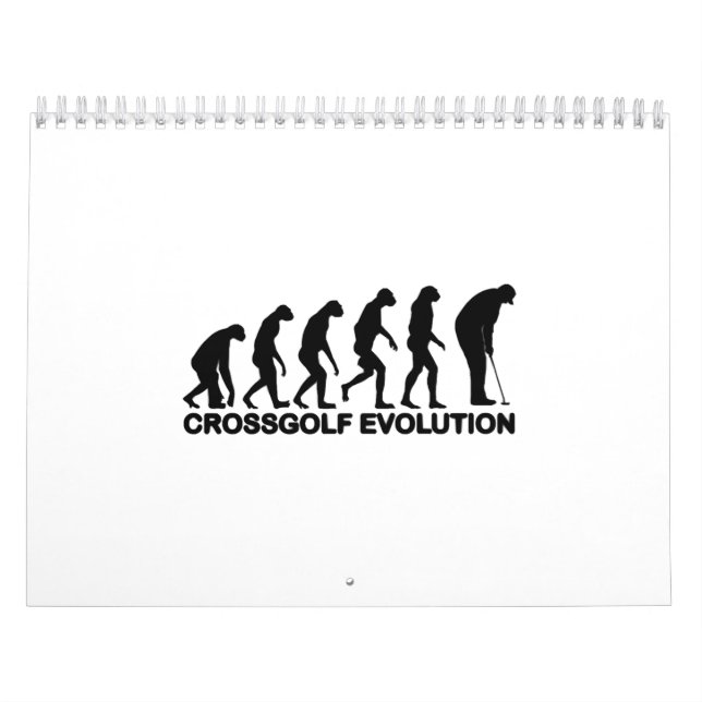 Calendario Crossgolf Evolution Golf Gifts for Golf Avers (Tapa)