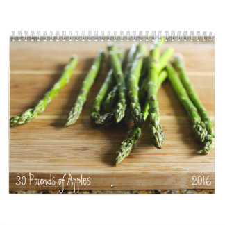 Calendario crudo de 2016 ingredientes