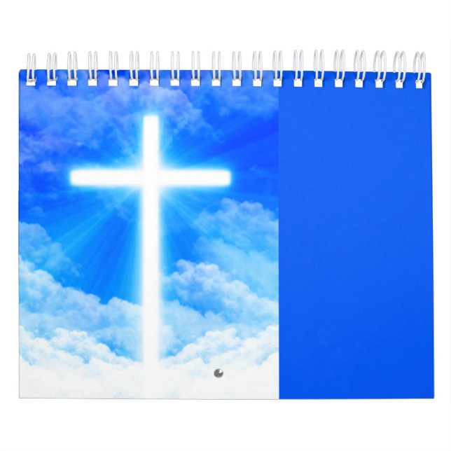 Calendario Cruz del cristiano ligero del personalizable del (Tapa)