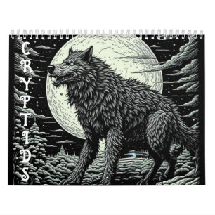 Calendario Cryptids Bigfoot, Chupacabra, Mothman, Yeti