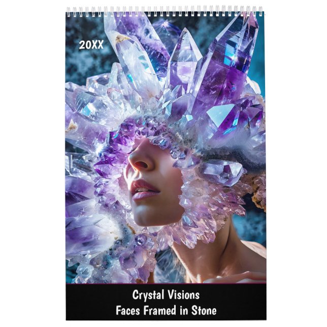 Calendario Crystal Visions – Faces Framed in Stone (Tapa)