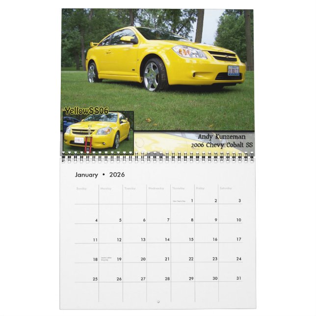 Calendario Css #2 (Jan 2026)