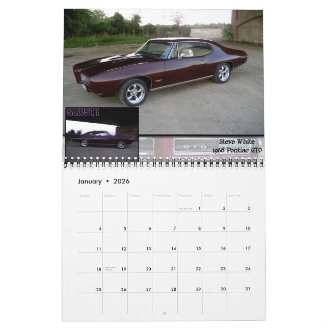 Calendario css #3 (Jan 2026)