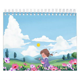 Calendario Cuaderno Floral de Chica de Dibujos Animados Adora