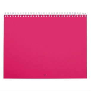 Calendario Cuaderno minimalista rosa personalizado