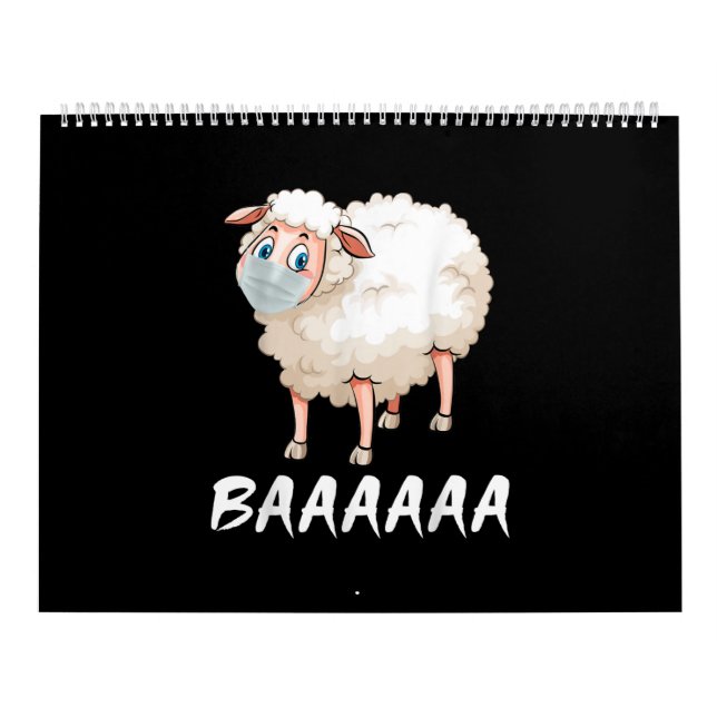 Calendario Cuarentena divertida | Regalos de moda para ovejas (Tapa)