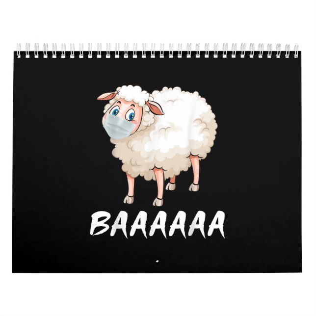 Calendario Cuarentena divertida | Regalos de moda para ovejas (Tapa)