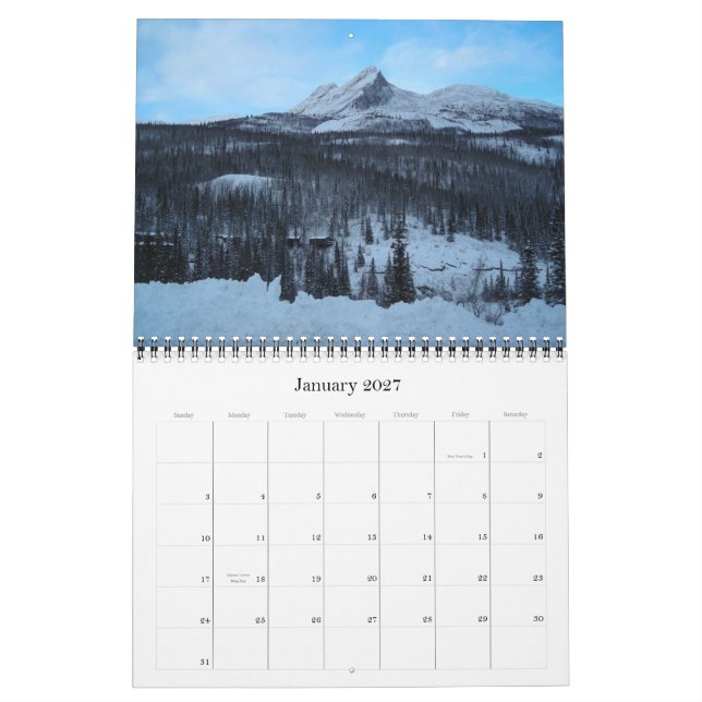 Calendario Cubierta, ALASKA 2007 (Jan 2027)