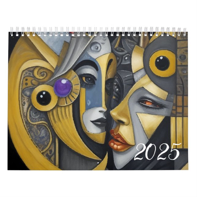 Calendario Cubismo al estilo de Picasso. 2025 (Tapa)