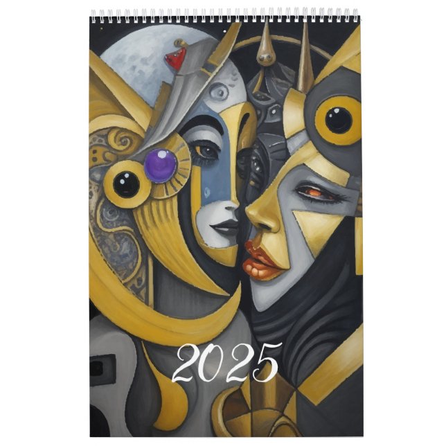 Calendario Cubismo al estilo de Picasso. 2025 (Tapa)