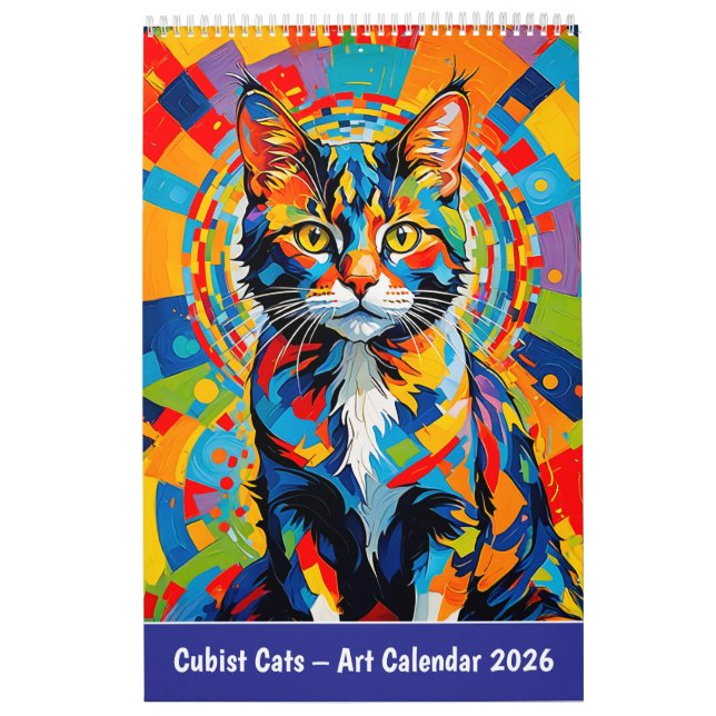 Calendario Cubist Cats – Art Calendar 2026 (Tapa)