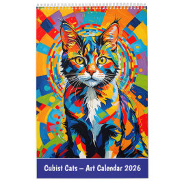 Calendario Cubist Cats – Art Calendar 2026