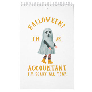 Calendario Cuenta Contable I_m Scary All Year CPA Halloween