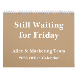 Calendario Cuenta regresiva divertida de oficina para el fin 