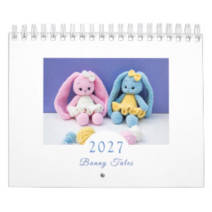 Calendario Cuentos de conejos 2027 con adorables conejos de g